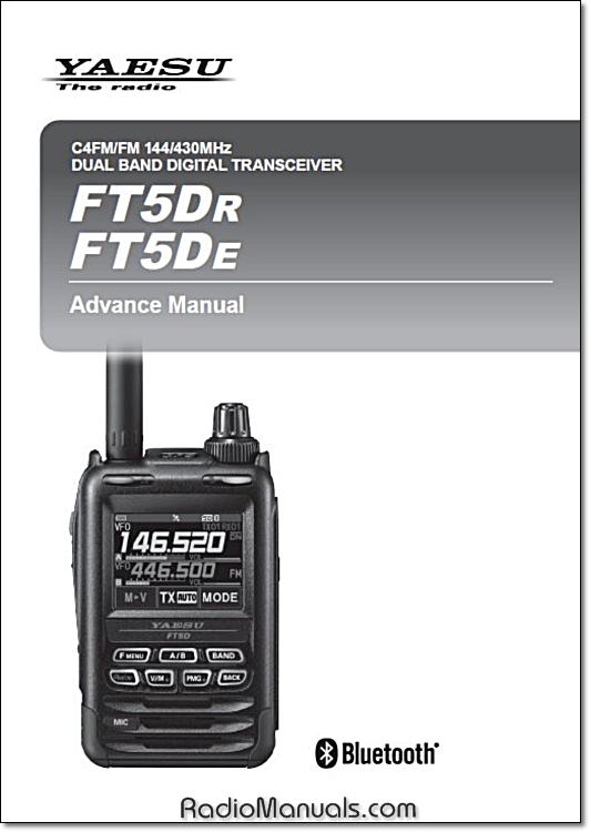 Yaesu FT5Dr FT5De Advance Manual